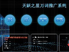 天躍之星萬詞推廣系統(tǒng) 萬詞霸屏 一周排名百度首